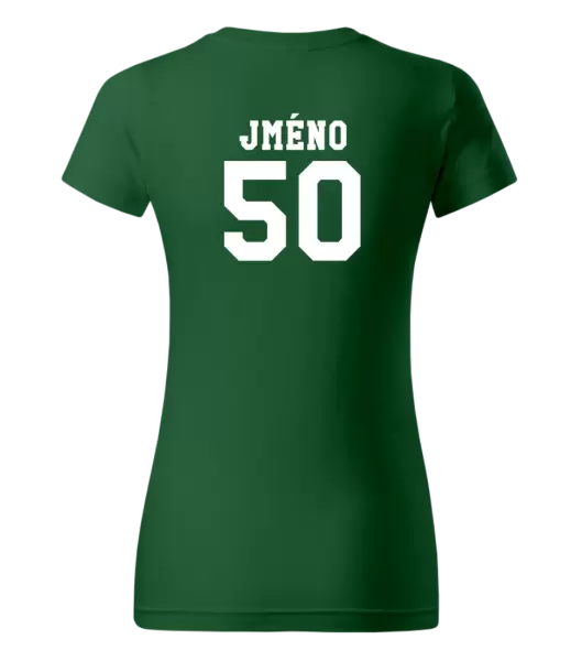 Dámské narozeninové tričko Věk a jméno