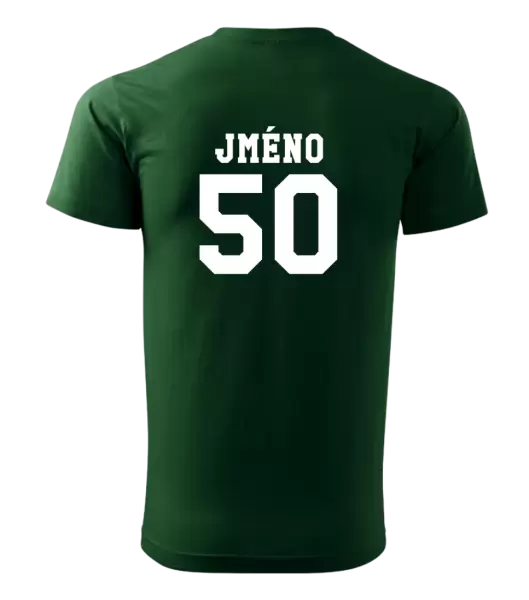 Pánské narozeninové tričko Věk a jméno