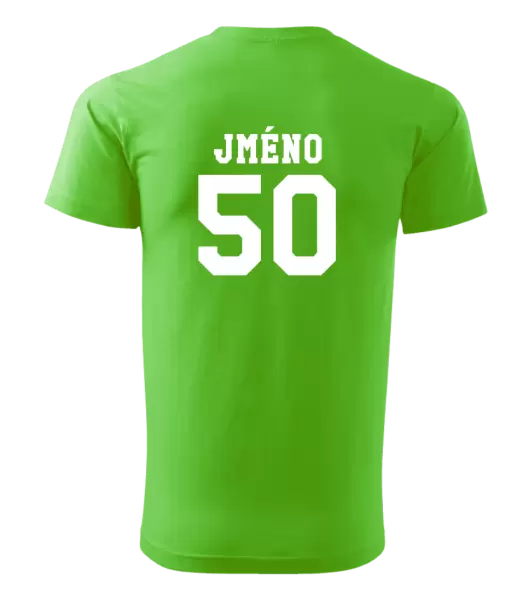 Pánské narozeninové tričko Věk a jméno
