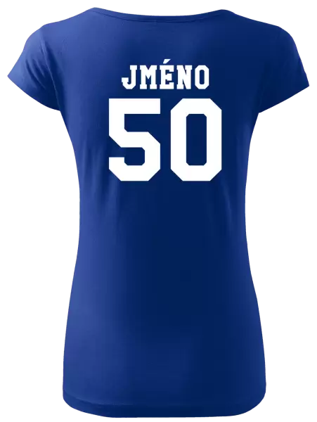 Dámské tričko Věk a jméno