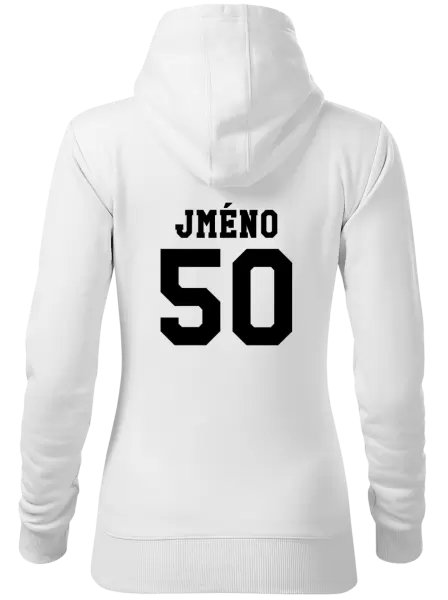 Dámská mikina Věk a jméno