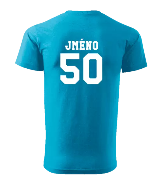 Pánské narozeninové tričko Věk a jméno