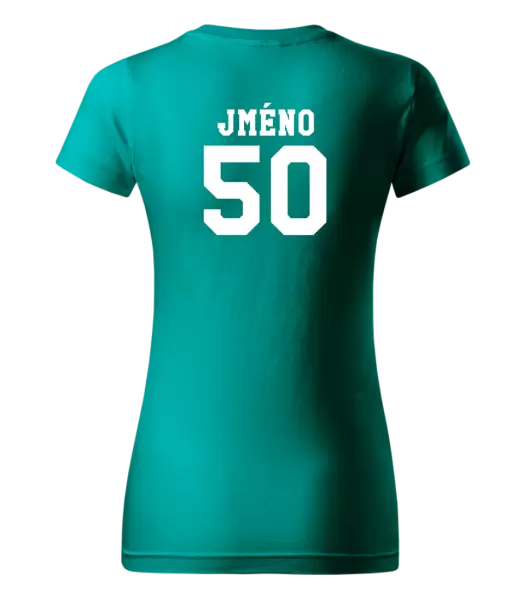 Dámské narozeninové tričko Věk a jméno