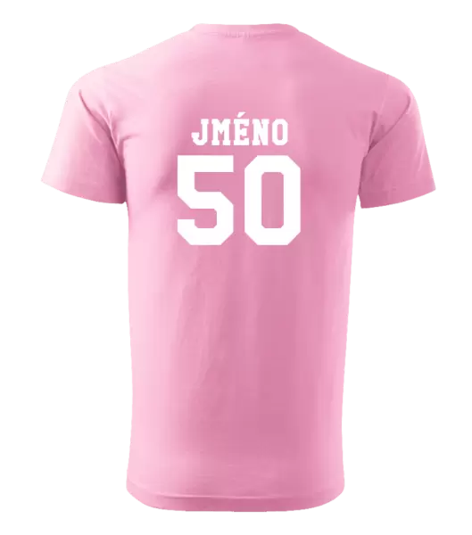 Pánské narozeninové tričko Věk a jméno