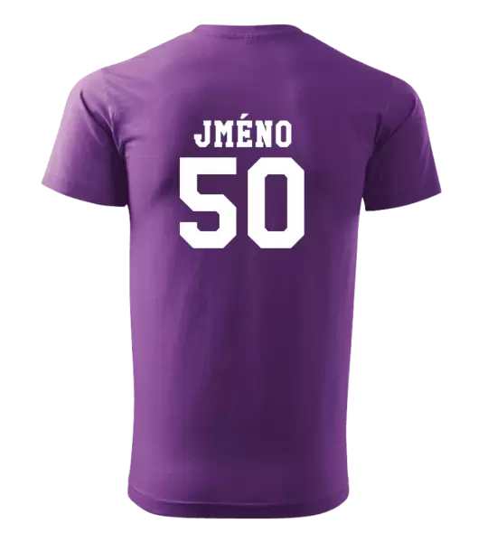 Pánské narozeninové tričko Věk a jméno