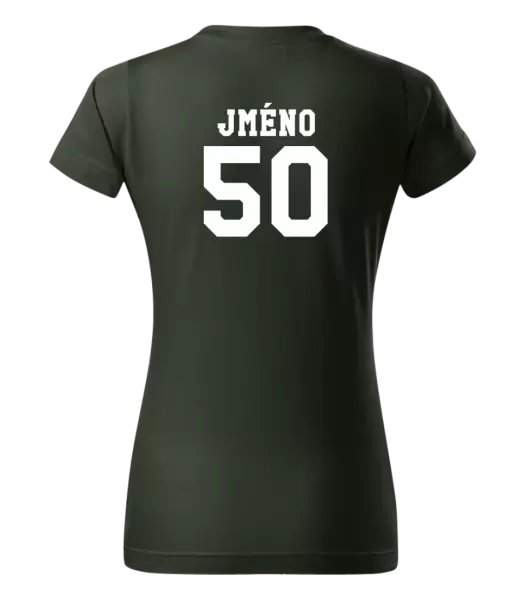 Dámské narozeninové tričko Věk a jméno