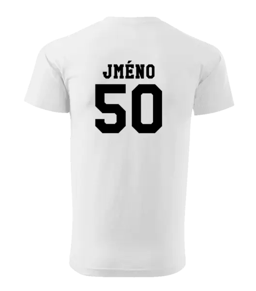 Pánské narozeninové tričko Věk a jméno