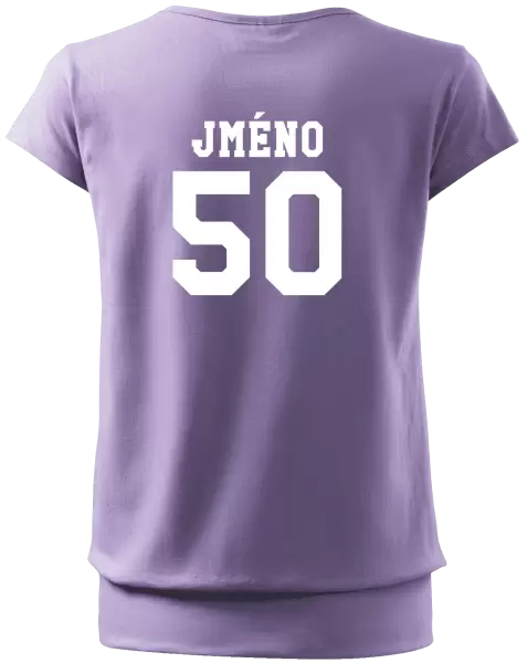 Dámské tričko Věk a jméno