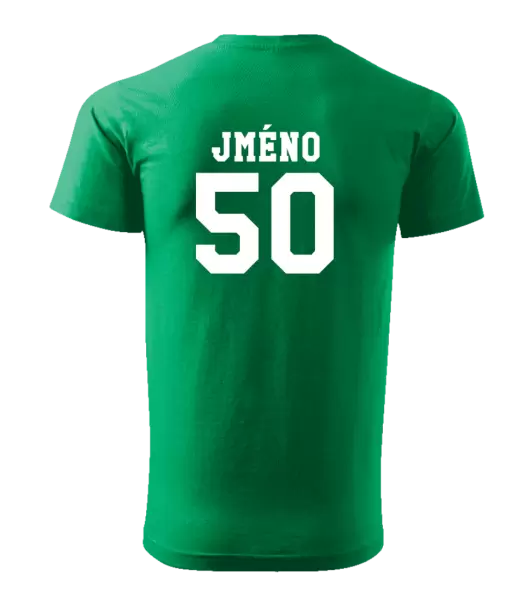 Pánské narozeninové tričko Věk a jméno