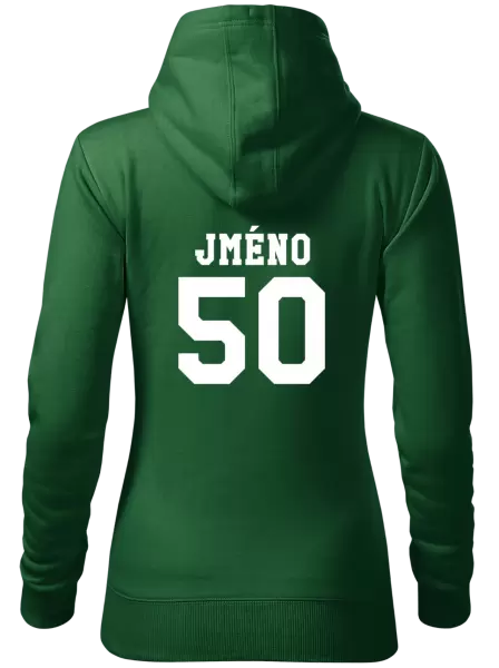 Dámská mikina Věk a jméno