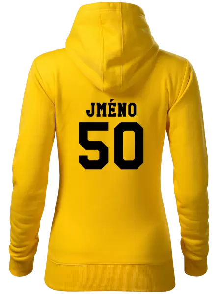 Dámská mikina Věk a jméno