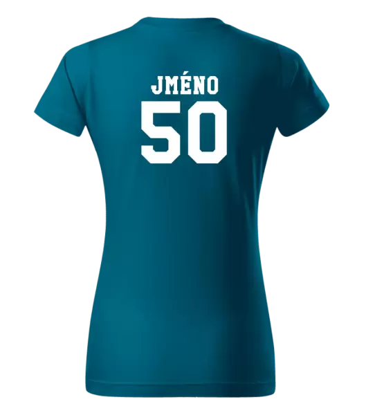 Dámské narozeninové tričko Věk a jméno