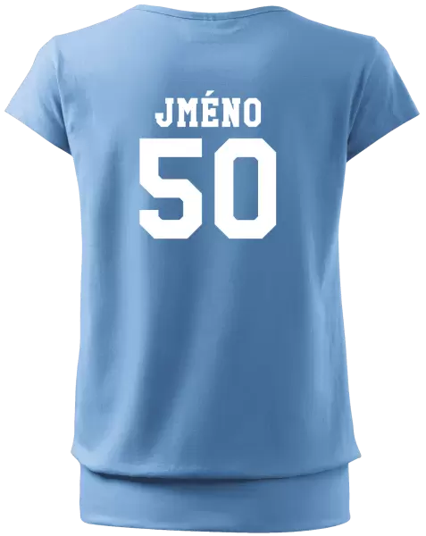 Dámské tričko Věk a jméno