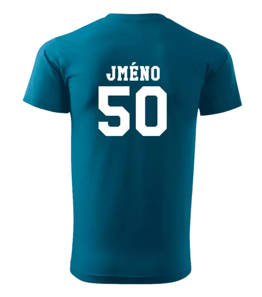 Pánské narozeninové tričko Věk a jméno