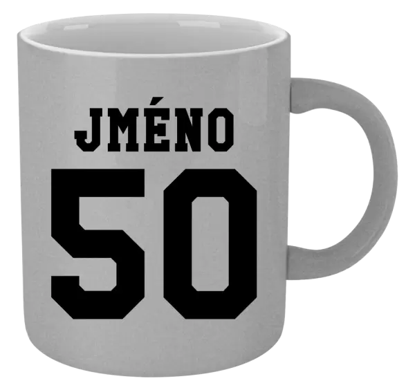 Metalický hrnek Věk a jméno