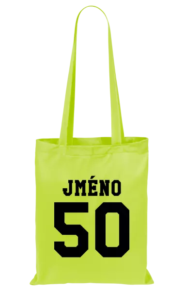 Látková taška Věk a jméno