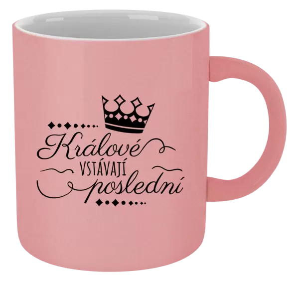 Metalický hrnek Králové vstávají poslední