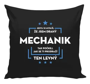 Polštář Jestli si myslíš, že jsem drahý  - mechanik
