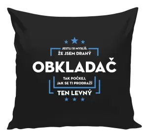 Polštář Jestli si myslíš, že jsem drahý  - obkladač