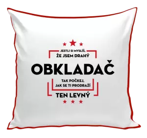 Polštář Jestli si myslíš, že jsem drahý  - obkladač