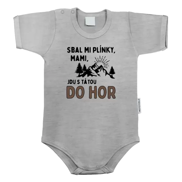 Dětské body Mami sbal mi plínky - hory