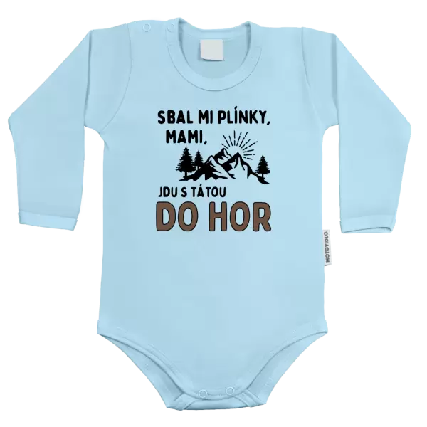 Dětské body Mami sbal mi plínky - hory