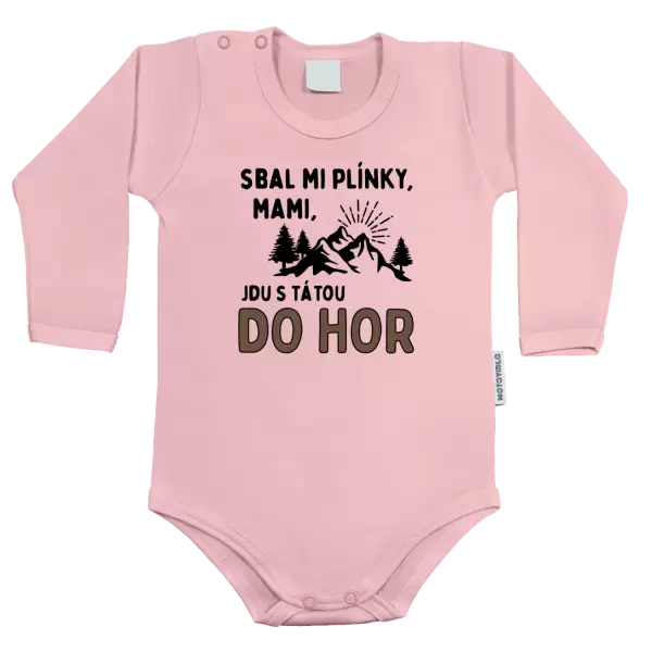 Dětské body Mami sbal mi plínky - hory