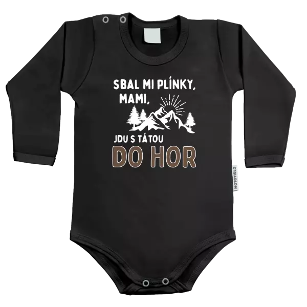 Dětské body Mami sbal mi plínky - hory