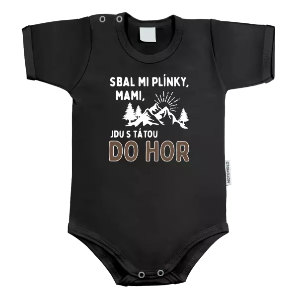 Dětské body Mami sbal mi plínky - hory