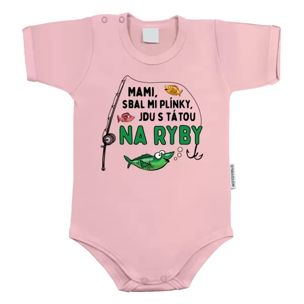 Dětské body Mami sbal mi plínky - ryby