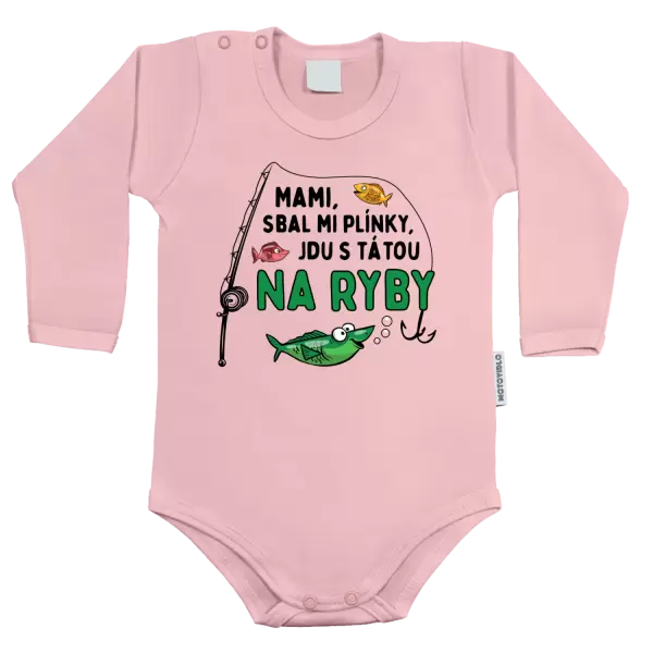 Dětské body Mami sbal mi plínky - ryby