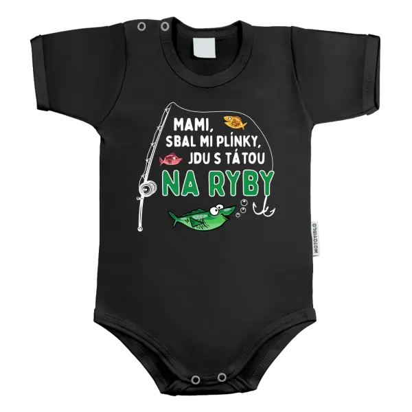 Dětské body Mami sbal mi plínky - ryby