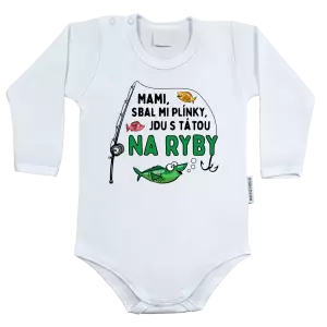 Dětské body Mami sbal mi plínky - ryby