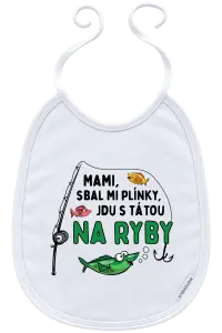 Dětský bryndák Mami sbal mi plínky - ryby