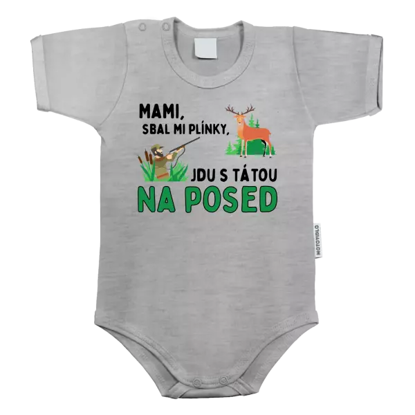 Dětské body Mami sbal mi plínky - posed