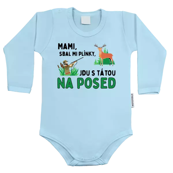 Dětské body Mami sbal mi plínky - posed