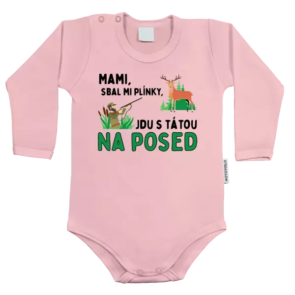 Dětské body Mami sbal mi plínky - posed