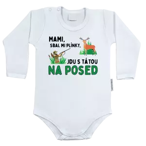 Dětské body Mami sbal mi plínky - posed