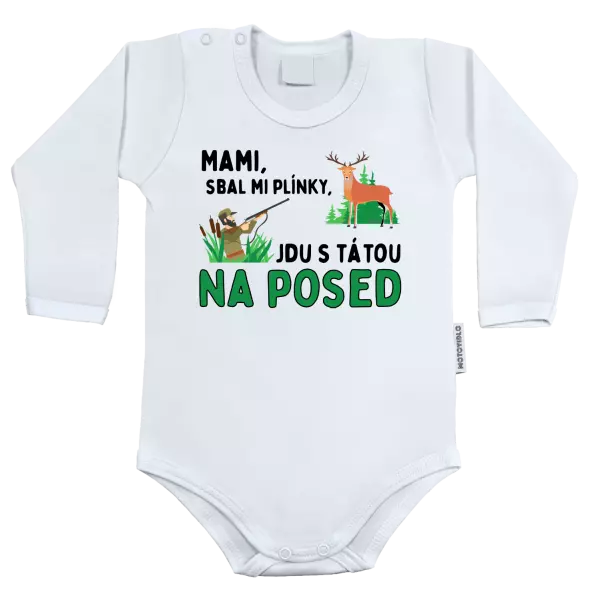 Dětské body Mami sbal mi plínky - posed