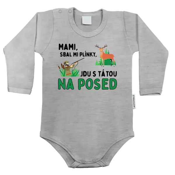 Dětské body Mami sbal mi plínky - posed