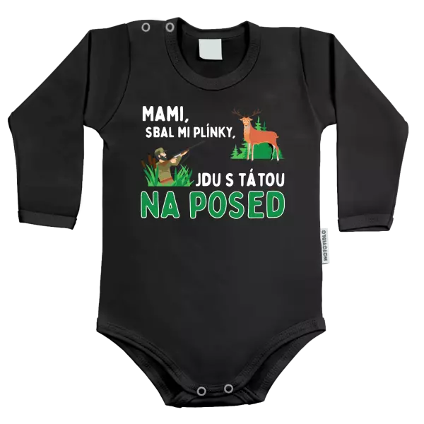 Dětské body Mami sbal mi plínky - posed