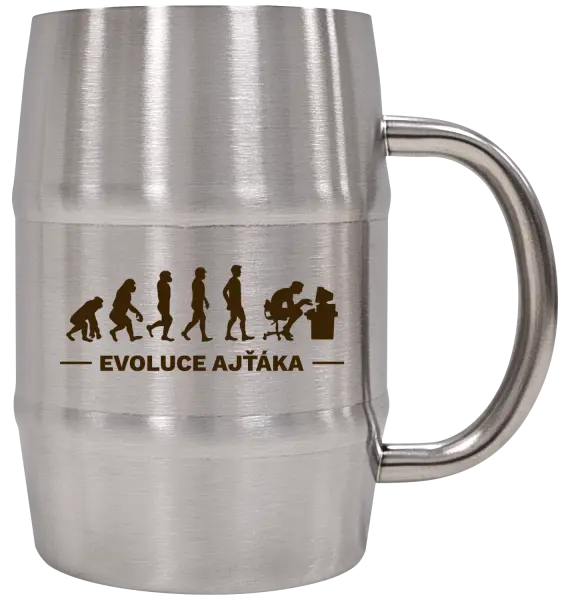 Nerezový chladicí půllitr Evoluce - IT specialista