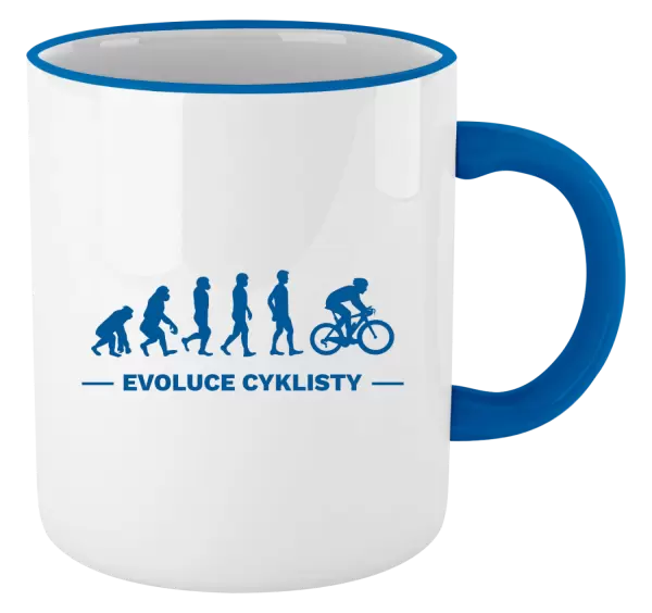 Hrnek Evoluce - cyklista