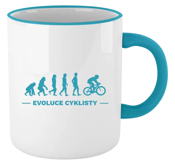 Hrnek Evoluce - cyklista