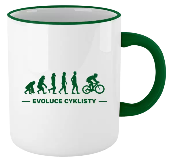 Hrnek Evoluce - cyklista