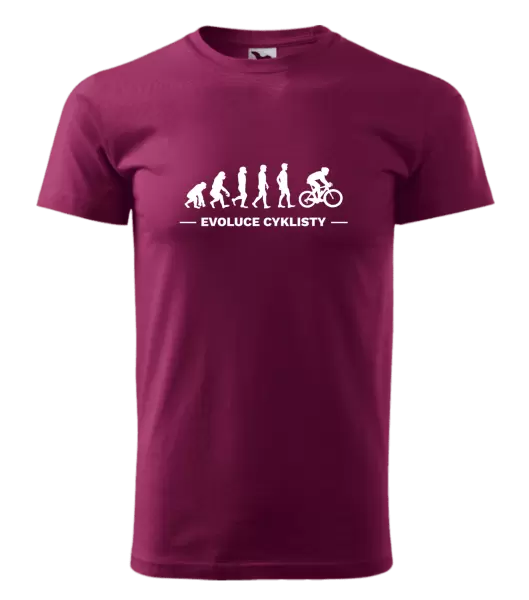 Pánské tričko Evoluce - cyklista