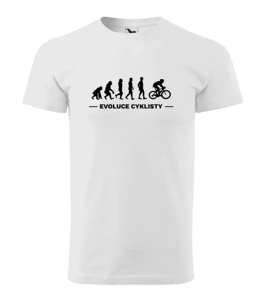 Pánské tričko Evoluce - cyklista