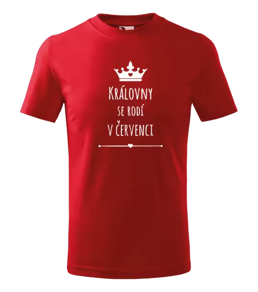 Dětské tričko Královny se rodí v ...