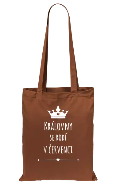 Látková taška Královny se rodí v ...