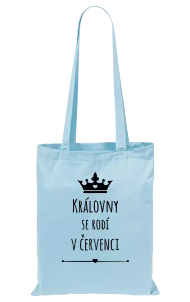Látková taška Královny se rodí v ... 